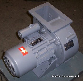 Small cast aluminium blower