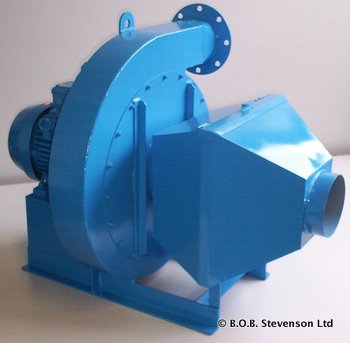 Fabricated centrifugal fan in blue thumbnail